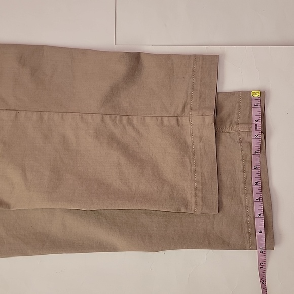 Simply Vera Wide Leg khaki Cropped Pants / 8. - Picture 7 of 9